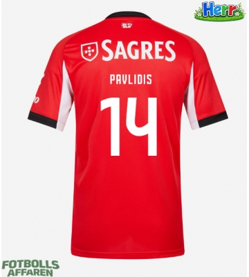 Benfica Vangelis Pavlidis #14 Hemmatröja 2025-26 Kortärmad